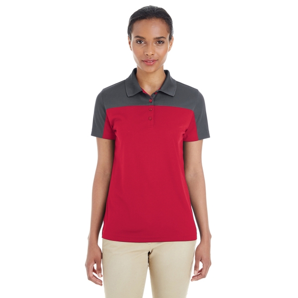 Ash City Ladies’ Balance Colorblock Performance Pique Polo