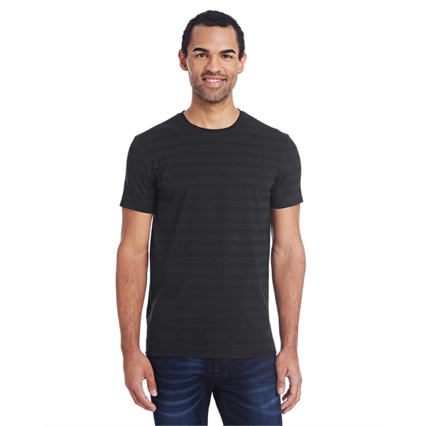 Threadfast Apparel Men’s Invisible Stripe Short-Sleeve T-…