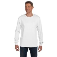 Hanes Men's Authentic-T Long-Sleeve Pocket T-Shirt
