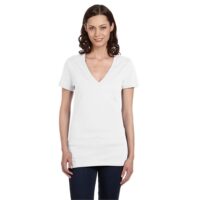 Bella+Canvas Ladies' Jersey Short-Sleeve Deep V-Neck T-Shirt