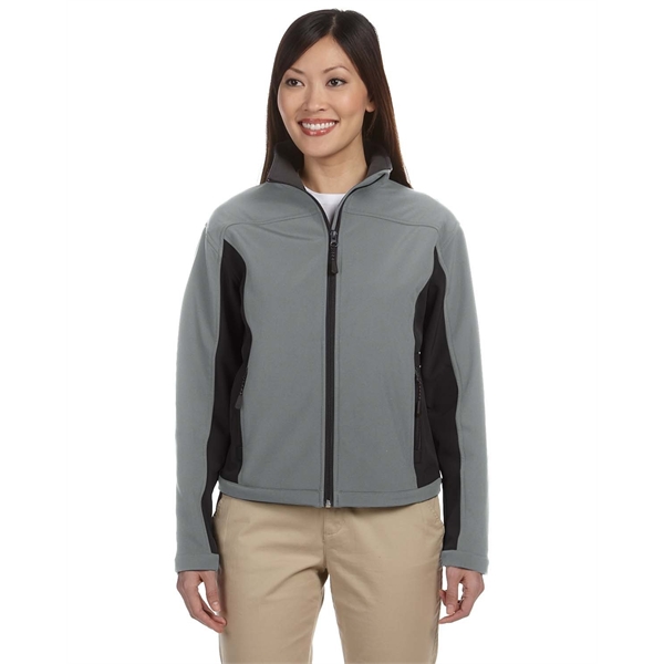 Devon & Jones Ladies’ Soft Shell Colorblock Jacket