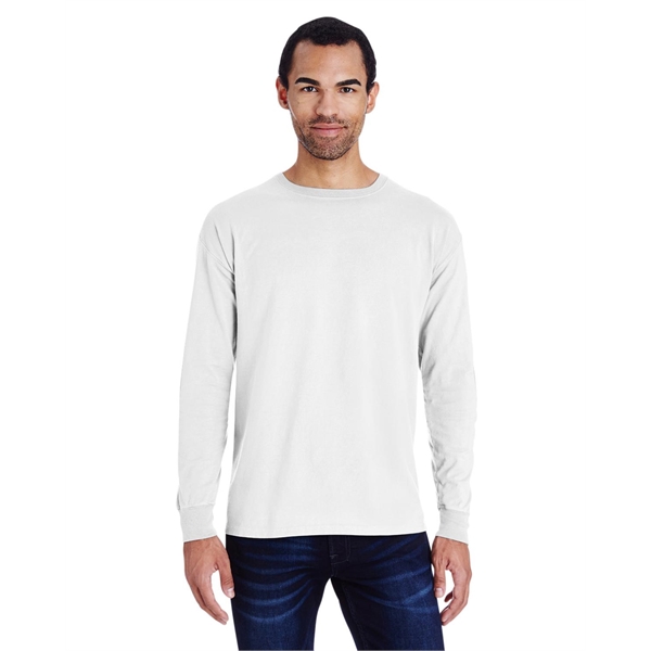 Hanes Unisex Garment-Dyed Long-Sleeve T-Shirt