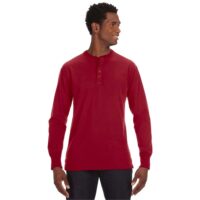 J America Men's Vintage Brushed Jersey Henley