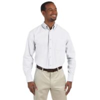 Harriton Men's 3.1 oz. Essential Poplin