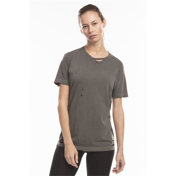 US Blanks Unisex Pigment-Dyed Destroyed T-Shirt