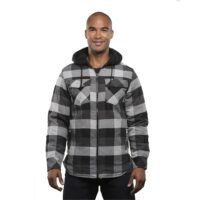 Burnside Men's Hooded Flannel Jacket