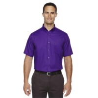 Core365 Men's Optimum Short-Sleeve Twill Shirt
