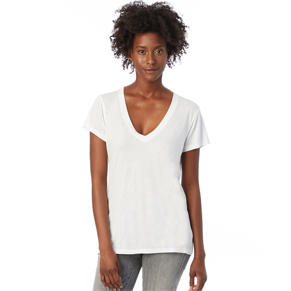 Alternative Ladies’ Slinky-Jersey V-Neck T-Shirt