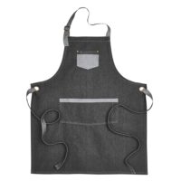 Unisex Domain Contrast Denim Bib Apron