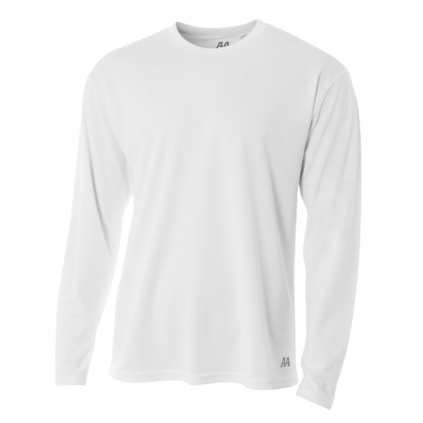 A4 Men’s Birds-Eye Mesh Long Sleeve T-Shirt
