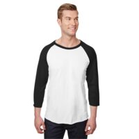 Jerzees Unisex Premium Blend Ring-Spun 3/4 Sleeve Raglan ...