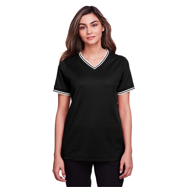 Devon & Jones Ladies’ CrownLux Performance™ Plaited Tippe…