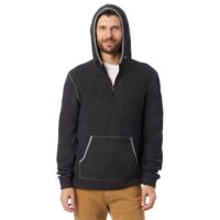 Adult Quarter Zip Fleece Hooded Sweatshirt