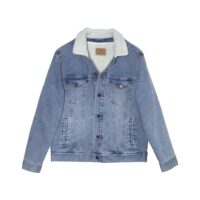 Unisex Sherpa-Lined Denim Jacket
