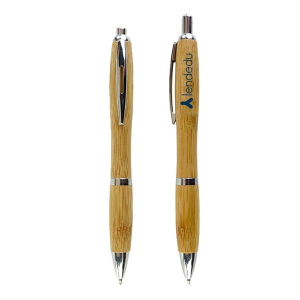 Curvy Bamboo Ballpoint Pen