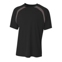 A4 Boy's Spartan Short Sleeve Color Block Crew Neck T-Shirt