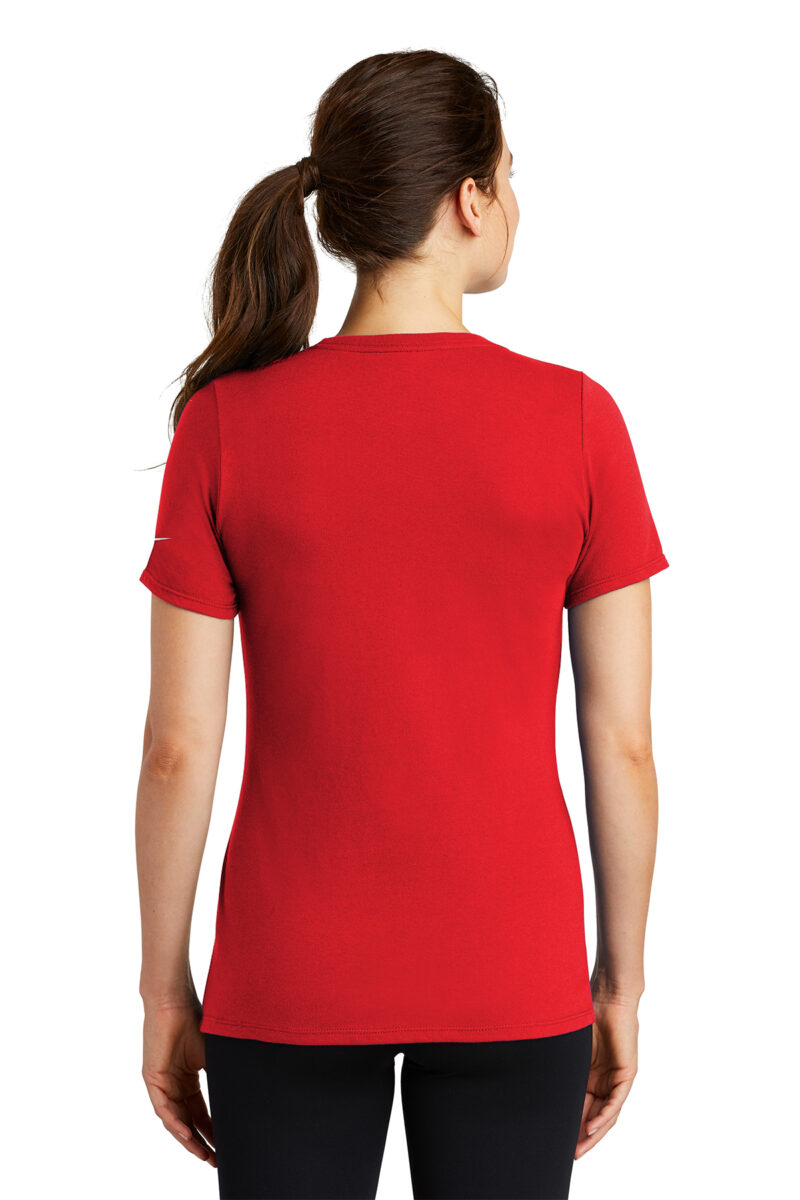 Nike Ladies Dri-FIT Cotton/Poly Scoop Neck Tee - Image 4