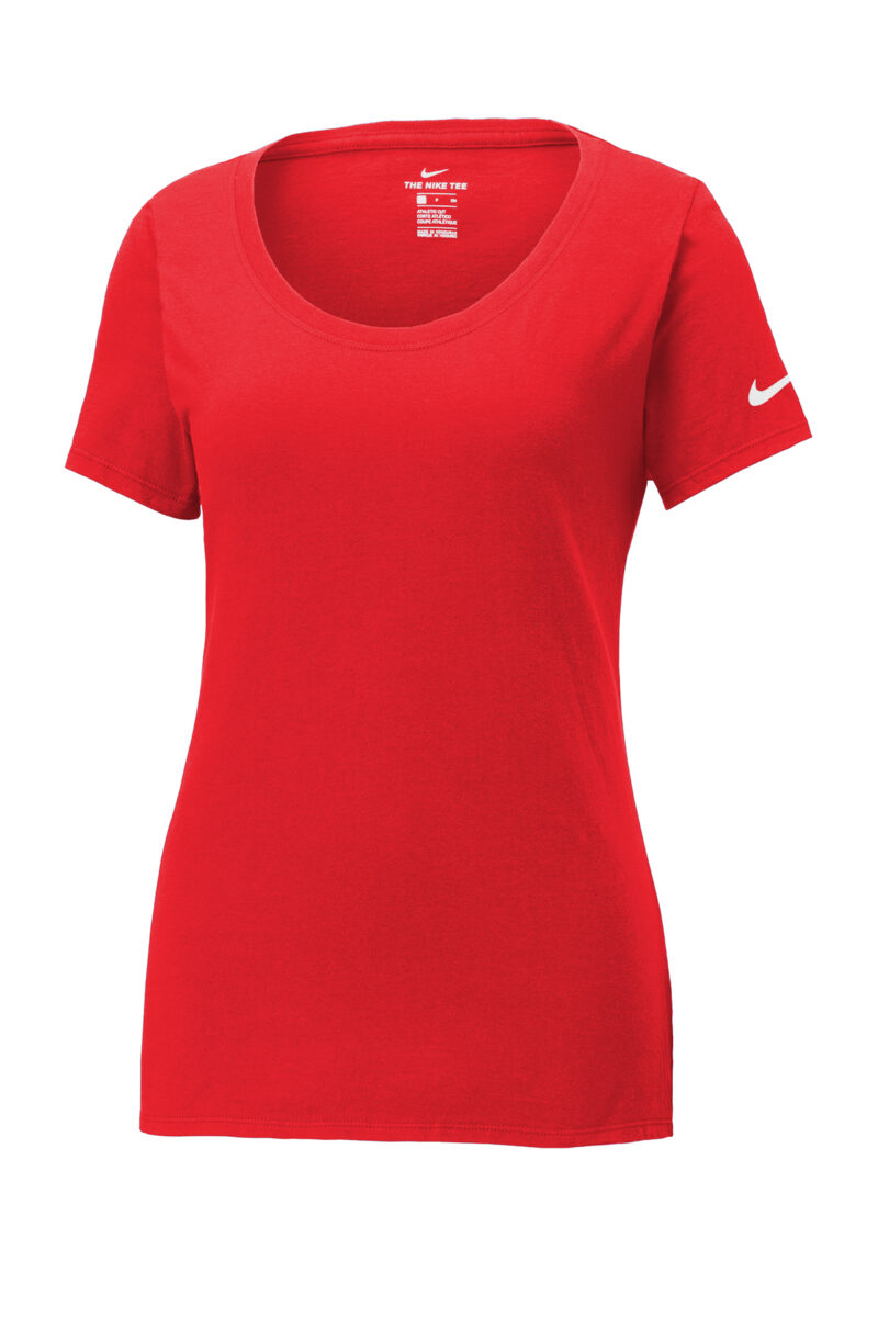 Nike Ladies Dri-FIT Cotton/Poly Scoop Neck Tee - Image 6