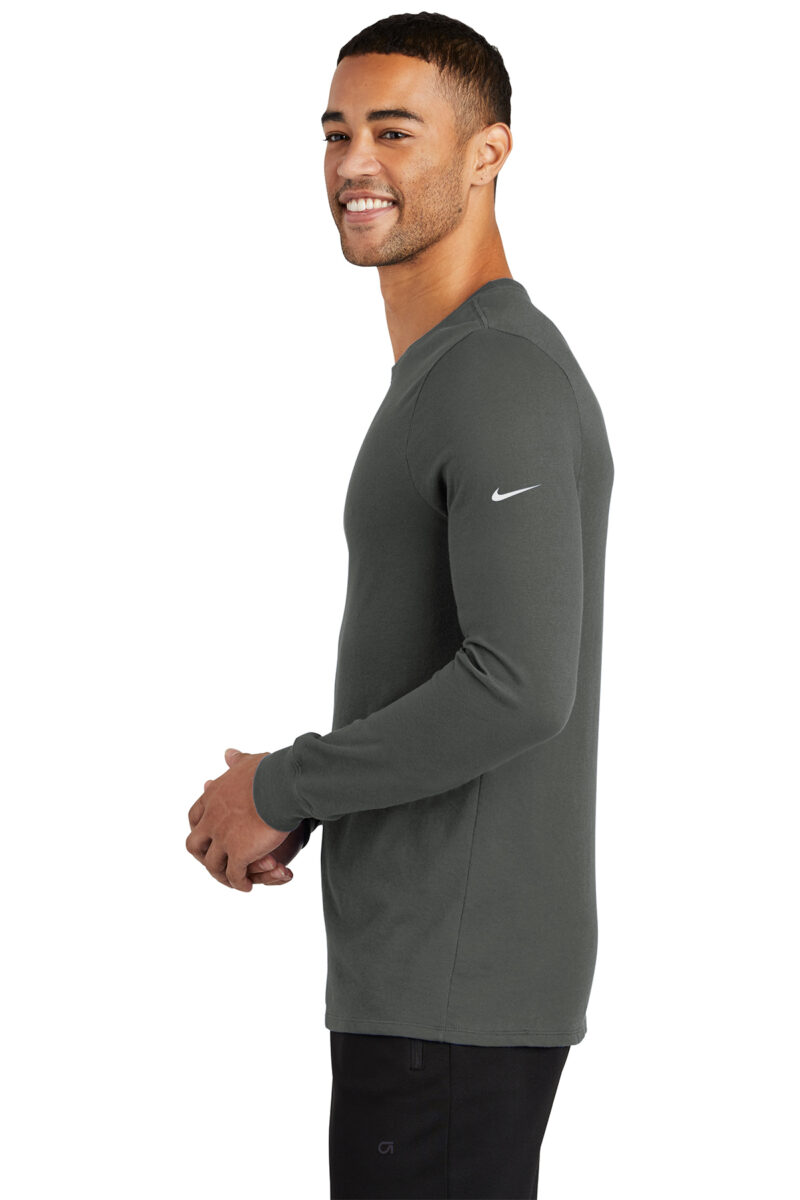 Nike Dri-FIT Cotton/Poly Long Sleeve Tee - Image 3