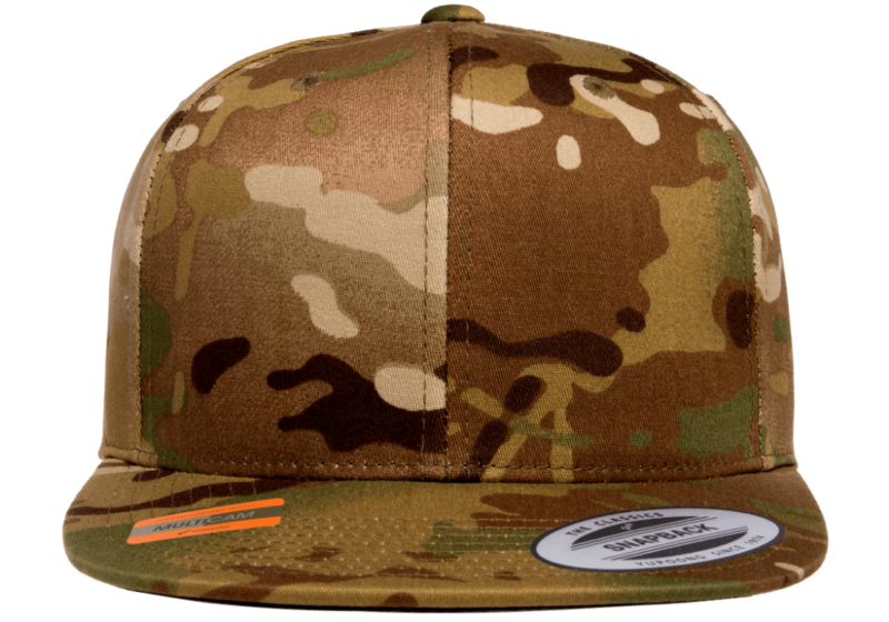 Flexfit Yupoong YP Classics Premium Multicam Camo Flat Bill Snapback Hats - 6089MC - Image 5