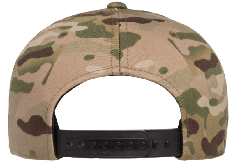 Flexfit Yupoong YP Classics Premium Multicam Camo Flat Bill Snapback Hats - 6089MC - Image 4