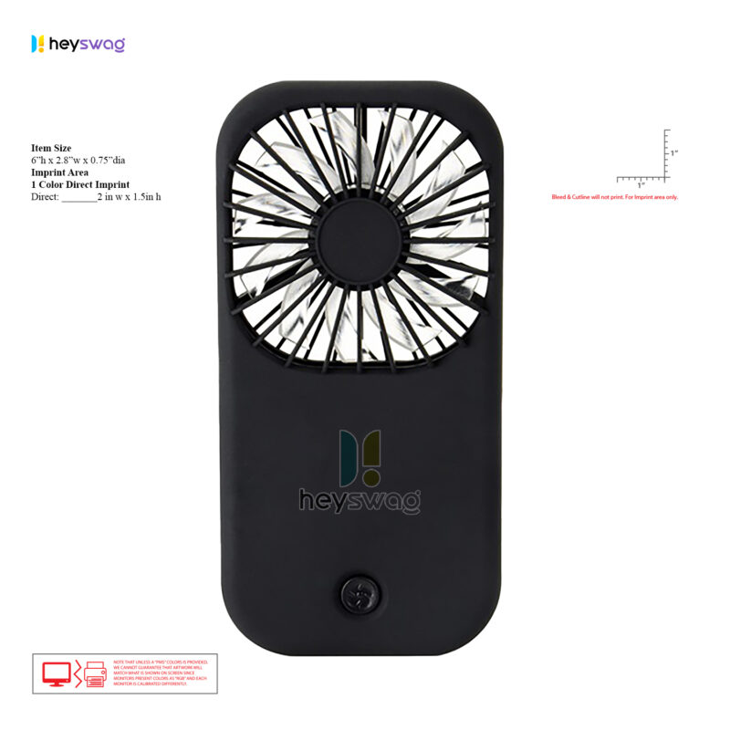 Hand-Held Matte Finish Portable Fan - Image 7