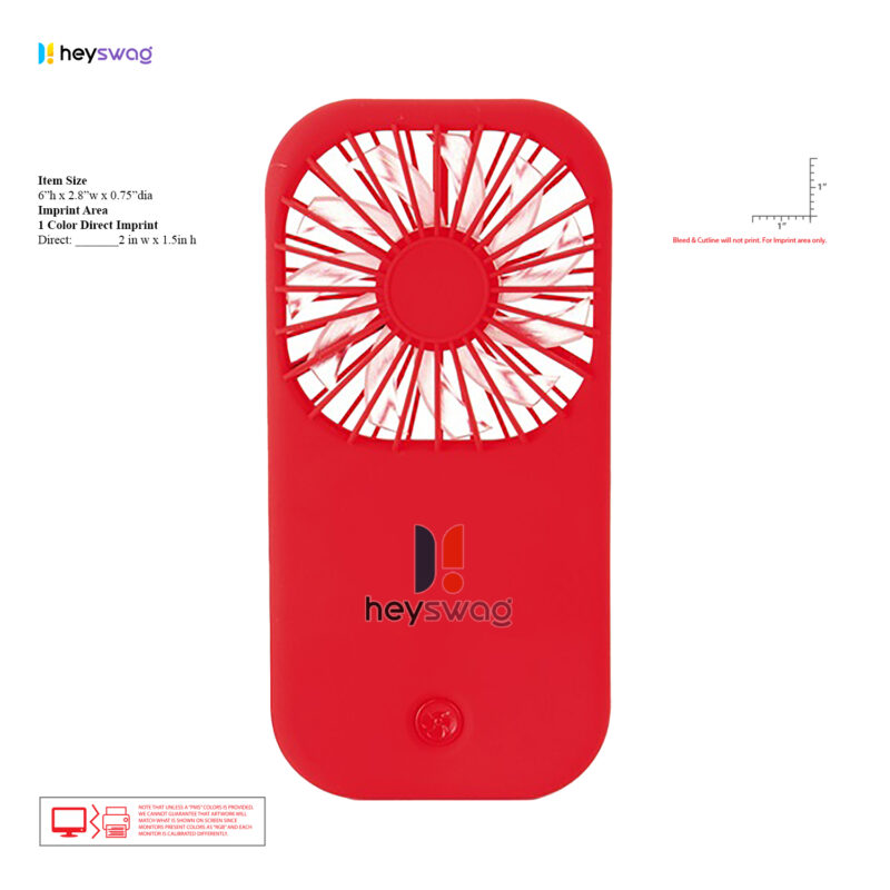 Hand-Held Matte Finish Portable Fan - Image 9