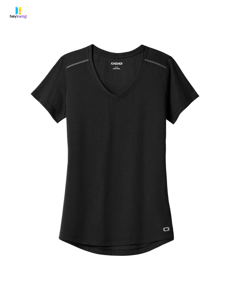 OGIO ® Ladies Peak V-Neck Tee - Image 7