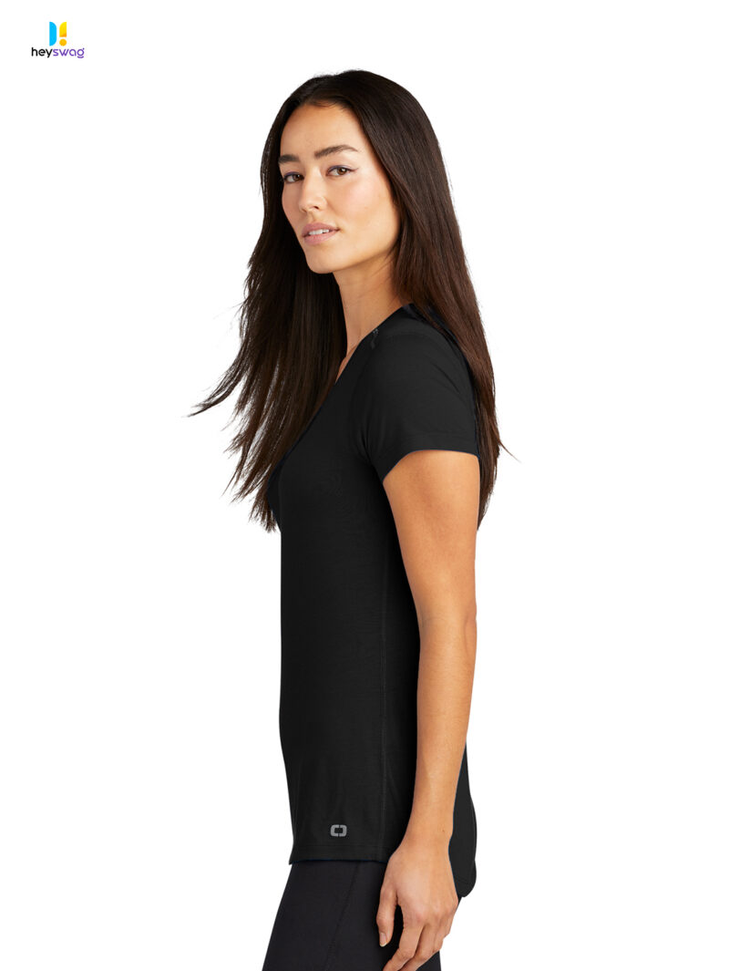 OGIO ® Ladies Peak V-Neck Tee - Image 6