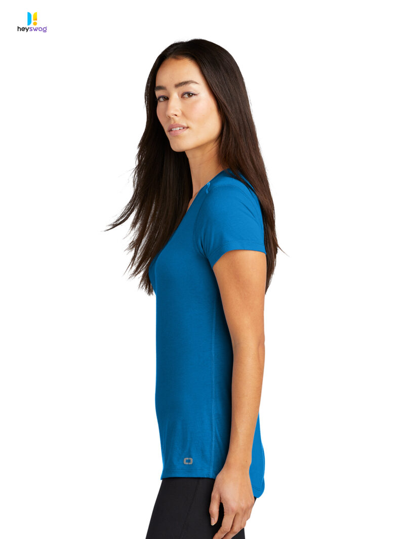 OGIO ® Ladies Peak V-Neck Tee - Image 11