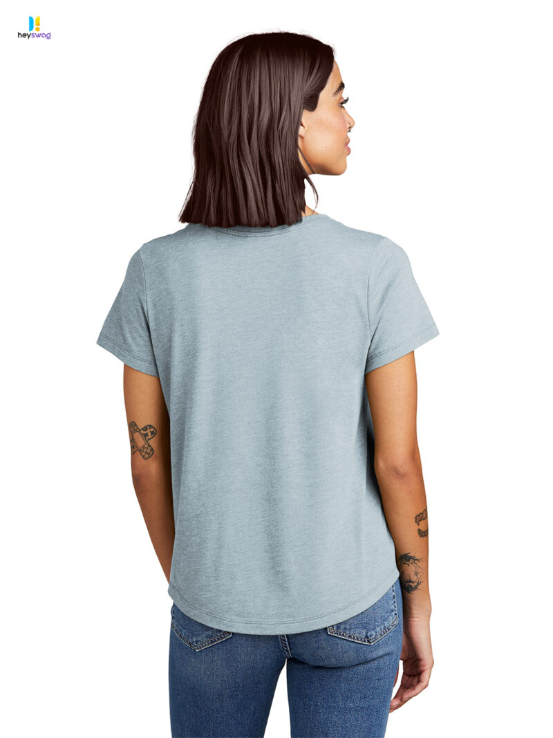 Allmade® Women’s Relaxed Tri-Blend Scoop Neck Tee - Image 8