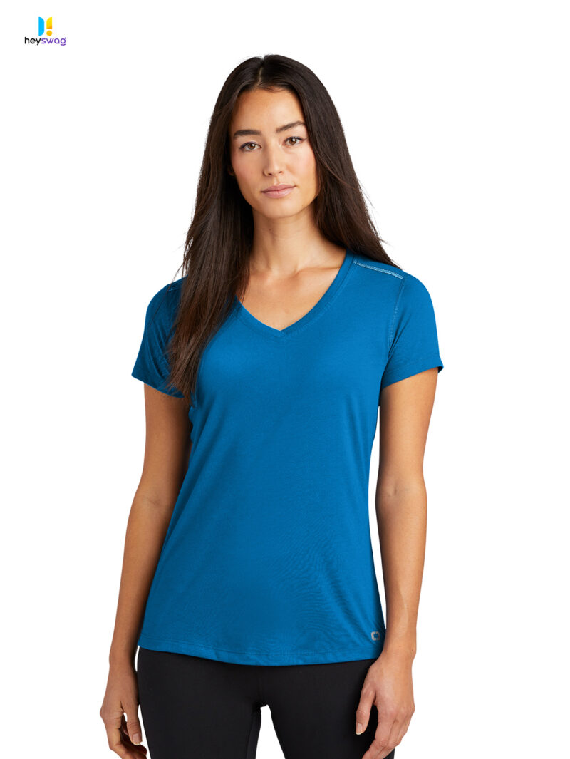 OGIO ® Ladies Peak V-Neck Tee - Image 9