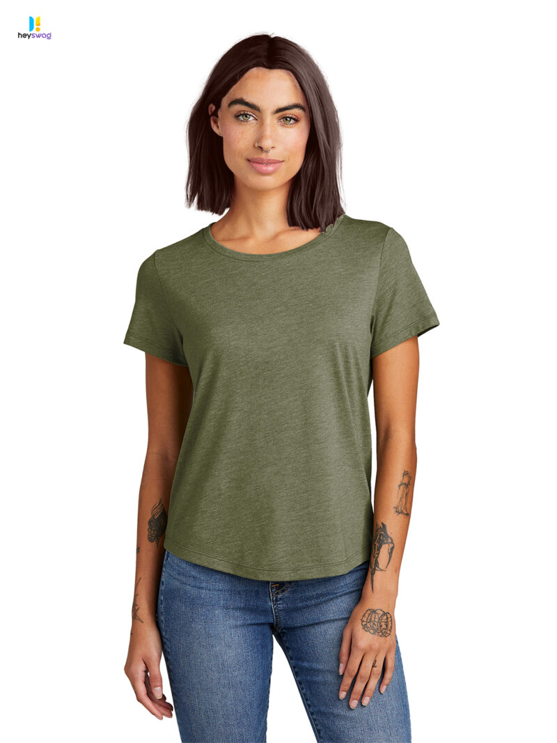 Allmade® Women’s Relaxed Tri-Blend Scoop Neck Tee - Image 17