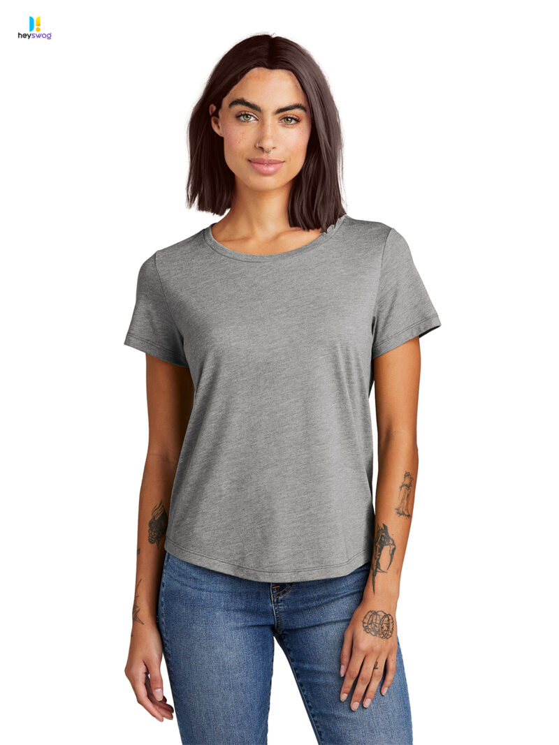 Allmade® Women’s Relaxed Tri-Blend Scoop Neck Tee - Image 3