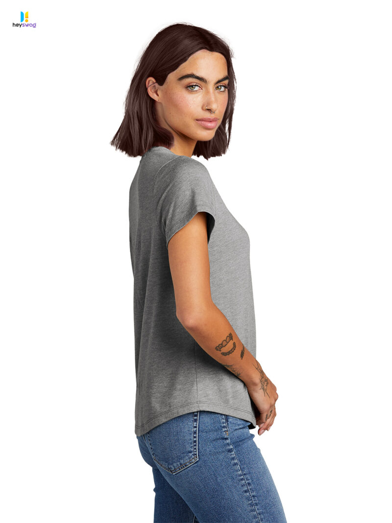 Allmade® Women’s Relaxed Tri-Blend Scoop Neck Tee - Image 2