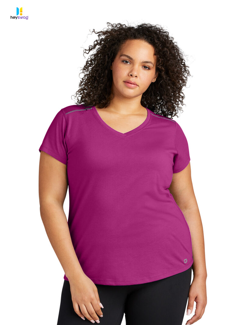 OGIO ® Ladies Peak V-Neck Tee - Image 21