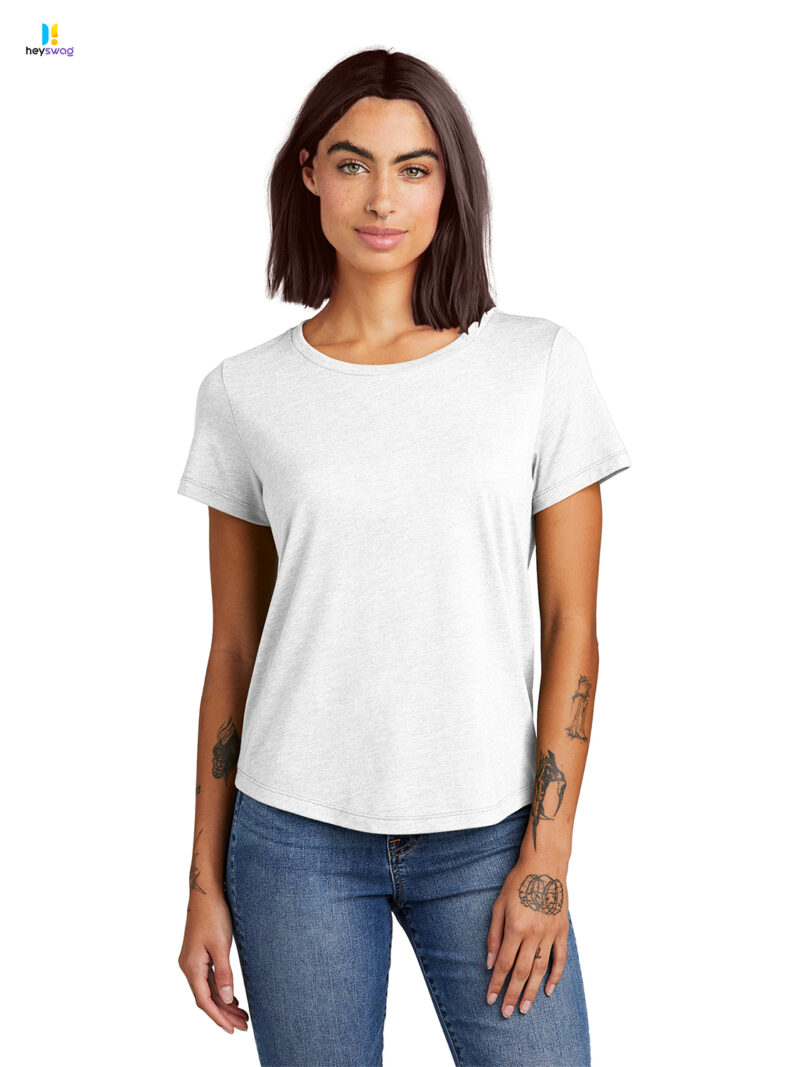 Allmade® Women’s Relaxed Tri-Blend Scoop Neck Tee - Image 13