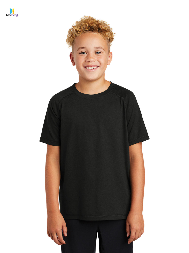 Sport-Tek ® Youth PosiCharge ® Tri-Blend Wicking Raglan Tee