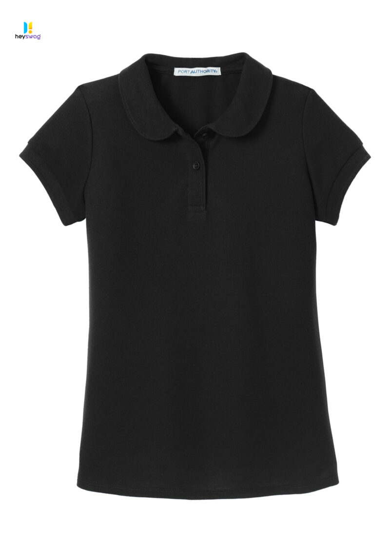 Port Authority® Girls Silk Touch™ Peter Pan Collar Polo - Image 25