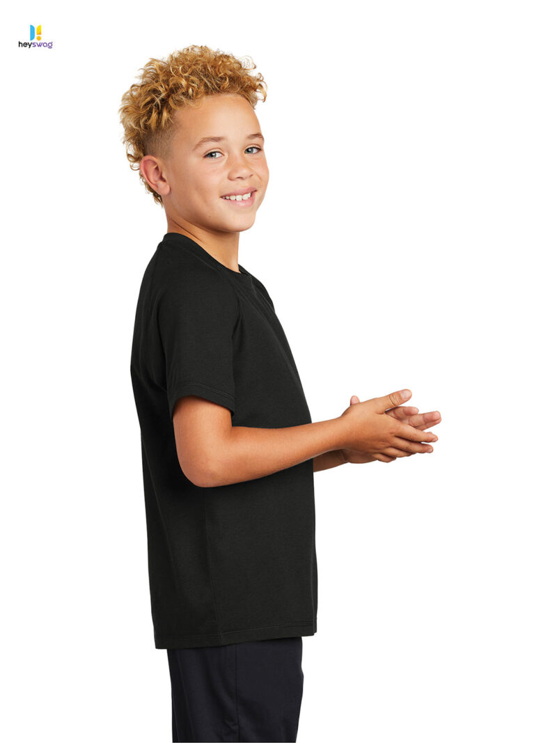 Sport-Tek ® Youth PosiCharge ® Tri-Blend Wicking Raglan Tee - Image 4