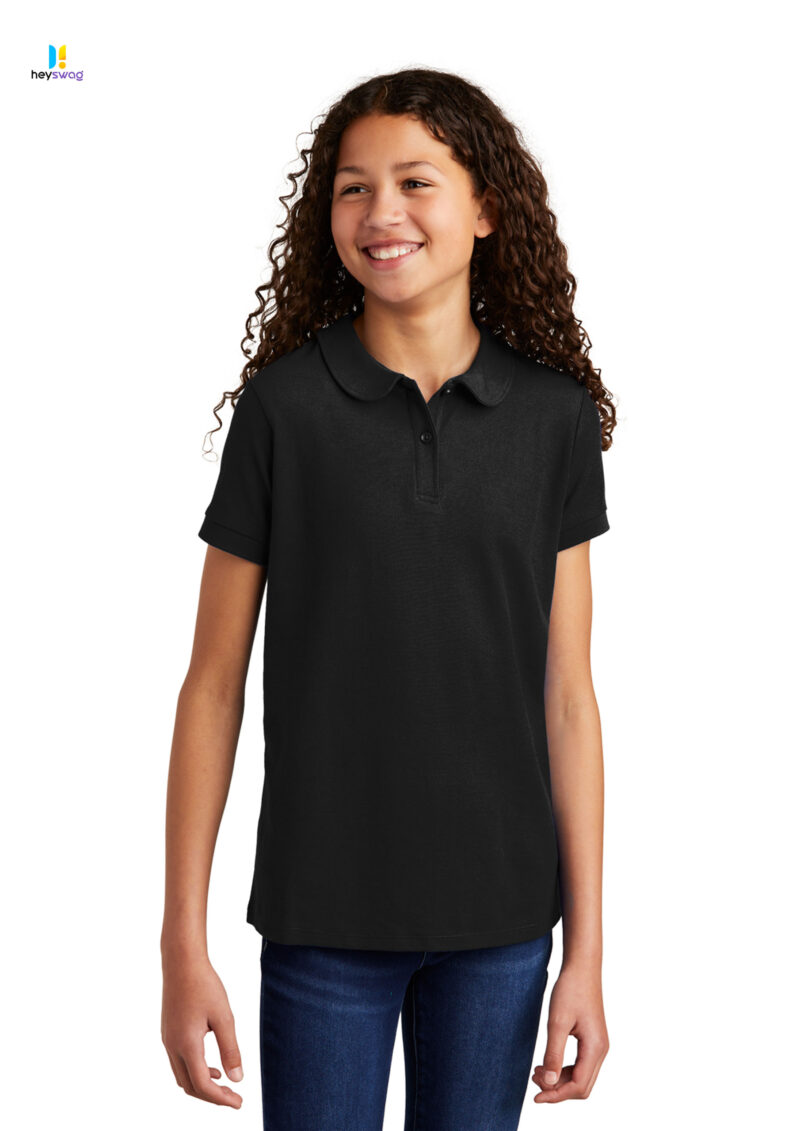 Port Authority® Girls Silk Touch™ Peter Pan Collar Polo - Image 22