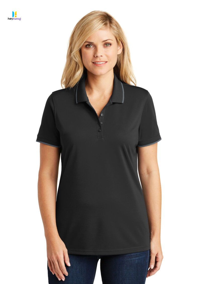 Port Authority® Ladies Dry Zone® UV Micro-Mesh Tipped Polo