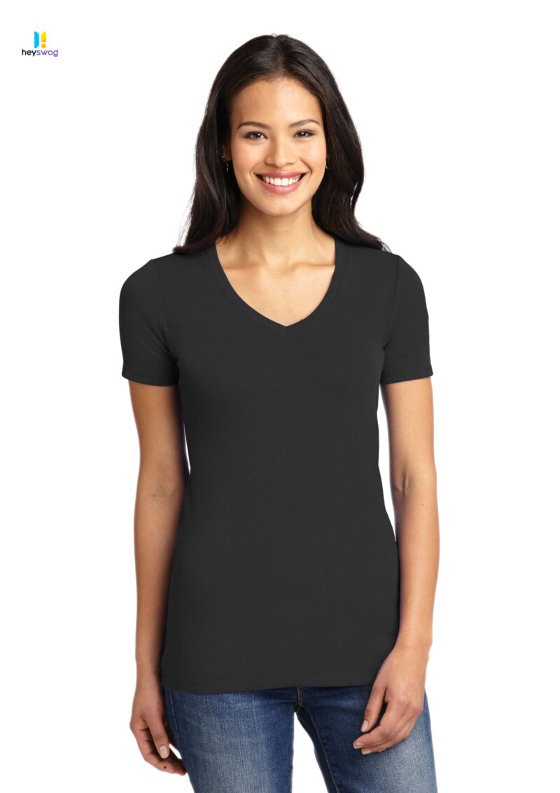 Port Authority® Ladies Concept Stretch V-Neck Tee - Image 7