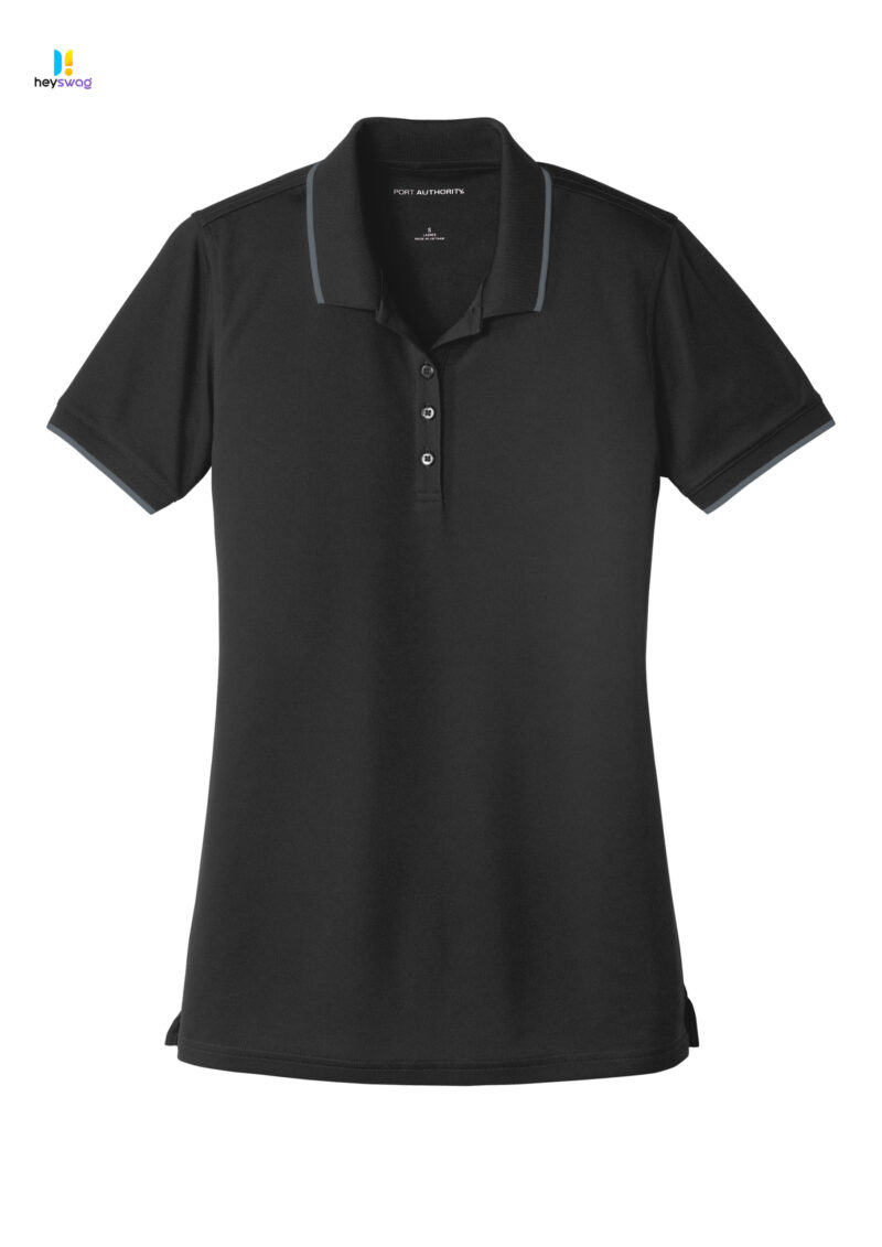 Port Authority® Ladies Dry Zone® UV Micro-Mesh Tipped Polo - Image 2