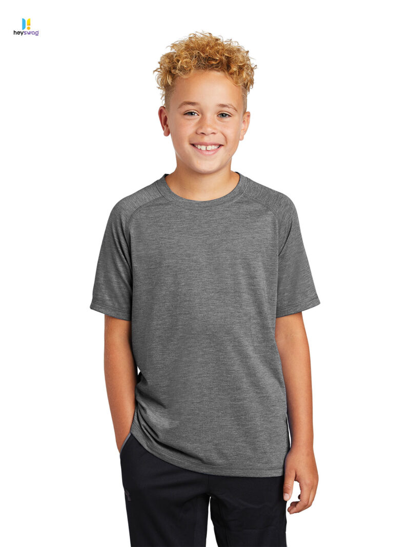 Sport-Tek ® Youth PosiCharge ® Tri-Blend Wicking Raglan Tee - Image 7
