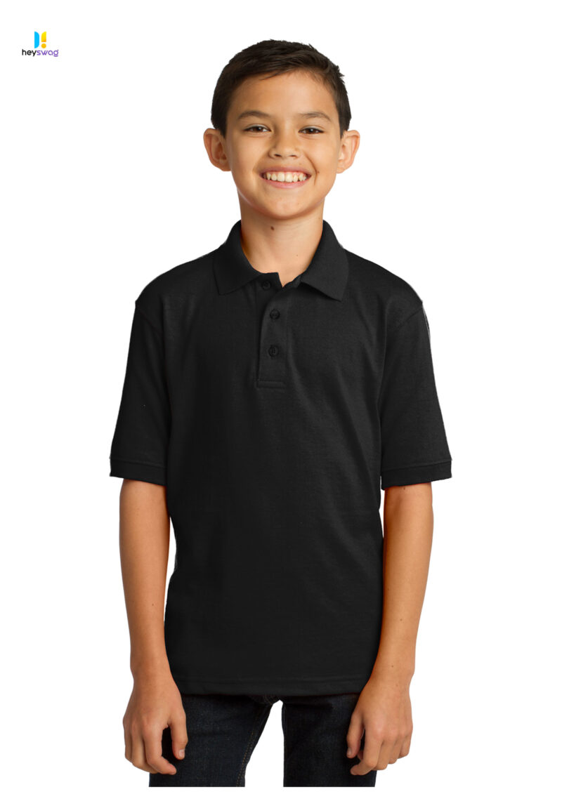 Port & Company® Youth Core Blend Jersey Knit Polo - Image 2