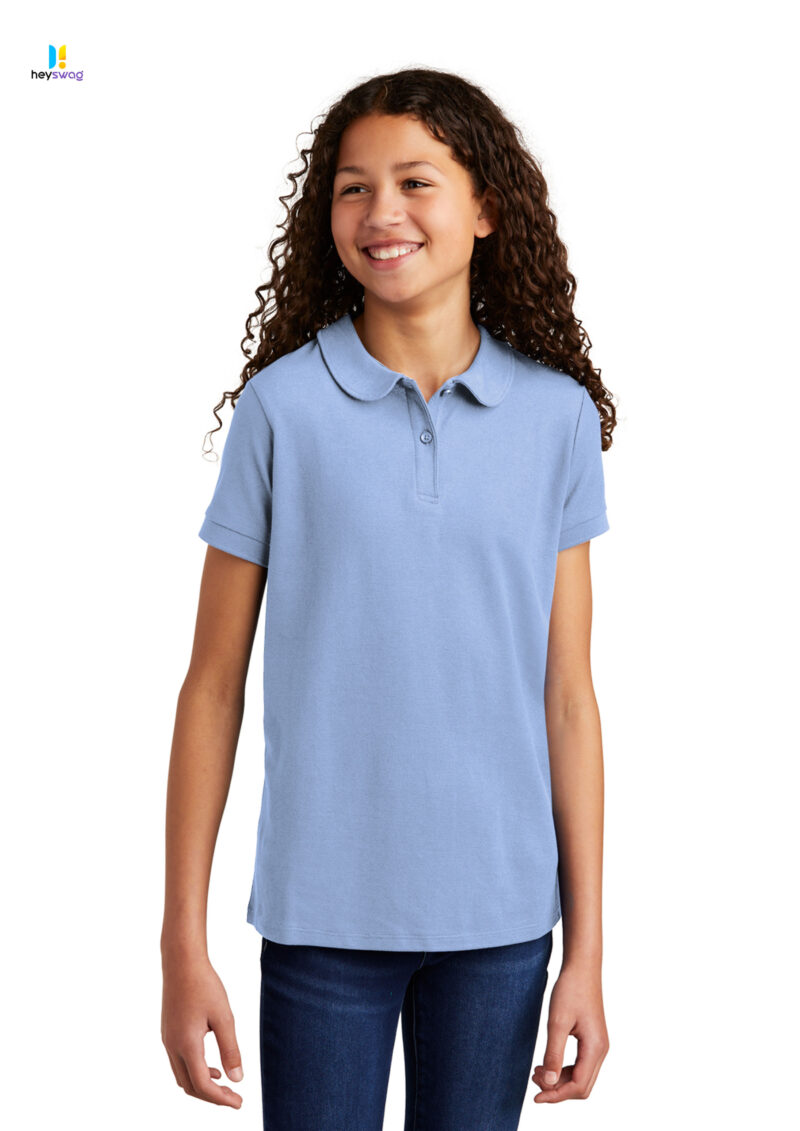 Port Authority® Girls Silk Touch™ Peter Pan Collar Polo - Image 27