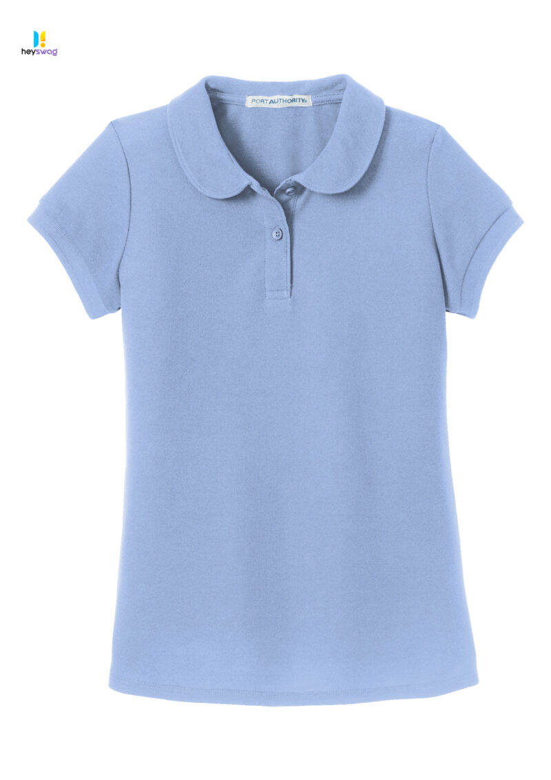 Port Authority® Girls Silk Touch™ Peter Pan Collar Polo - Image 30