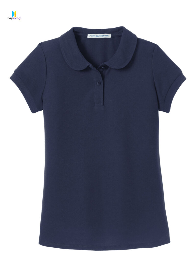Port Authority® Girls Silk Touch™ Peter Pan Collar Polo - Image 20