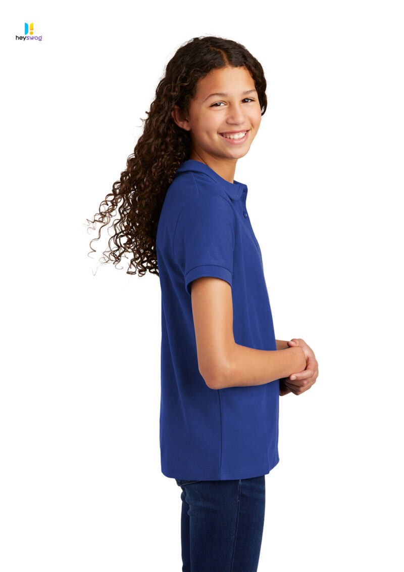 Port Authority® Girls Silk Touch™ Peter Pan Collar Polo - Image 9
